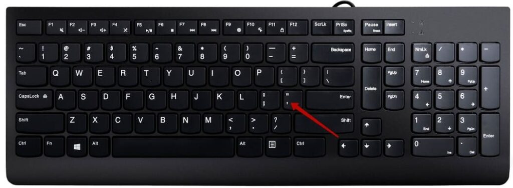 Апостроф на клавіатурі