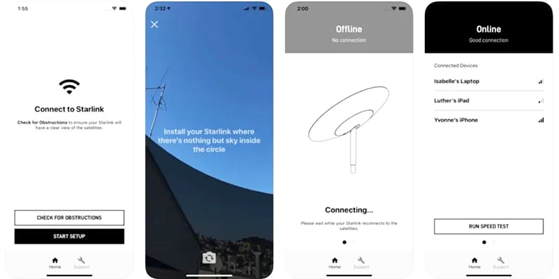 Мобільний додаток Starlink